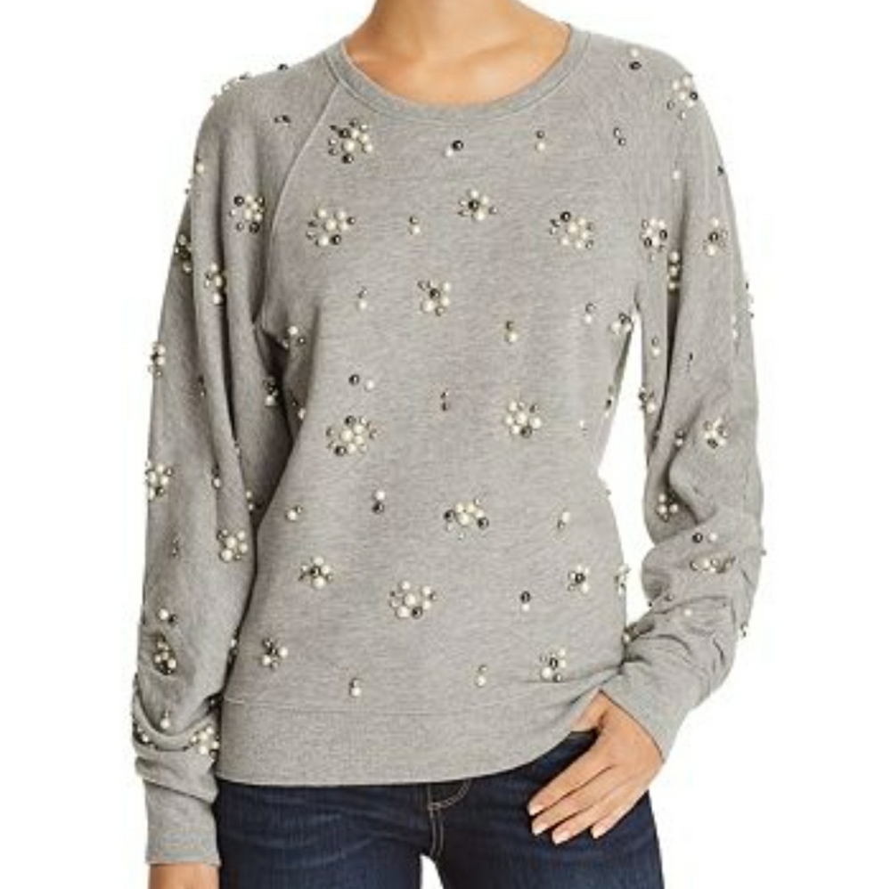 JOIE Jesiah Embellished Sweatshirt
